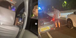Pemobil Berpelat Polisi Arogan Banget, Tenteng Pistol Caci Maki Pengendara di Jalan