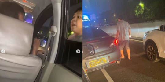 Pemobil Berpelat Polisi Arogan Banget, Tenteng Pistol Caci Maki Pengendara di Jalan
