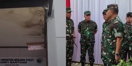 Kasad Marah Rumah Prajurit TNI Belum Lama Dibangun Sudah Rusak: Panggil Rekanannya!