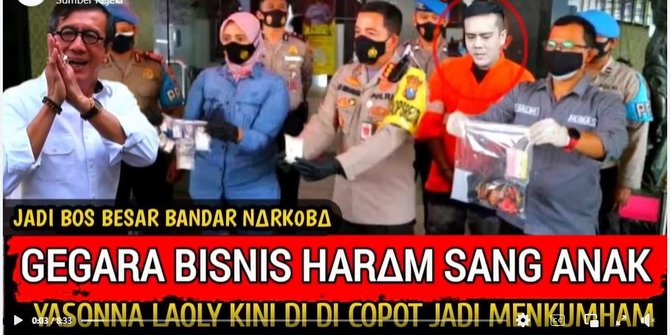 CEK FAKTA: Yasonna Laoly Dicopot karena Isu Bisnis Anaknya?