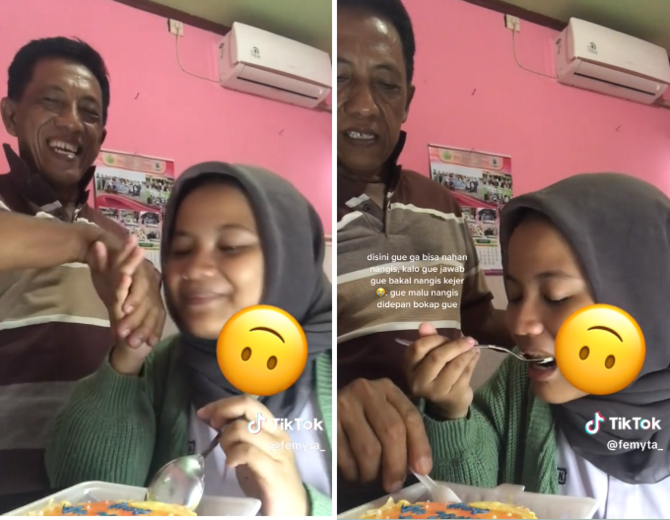 diam diam rayakan ultah sendiri tangis gadis ini pecah saat sang ayah datang