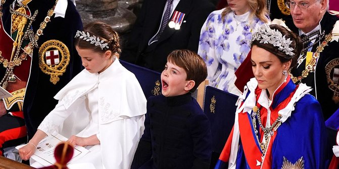 Lucunya Cucu-Cucu Raja Charles III di Acara Penobatan, Ada yang Mengantuk