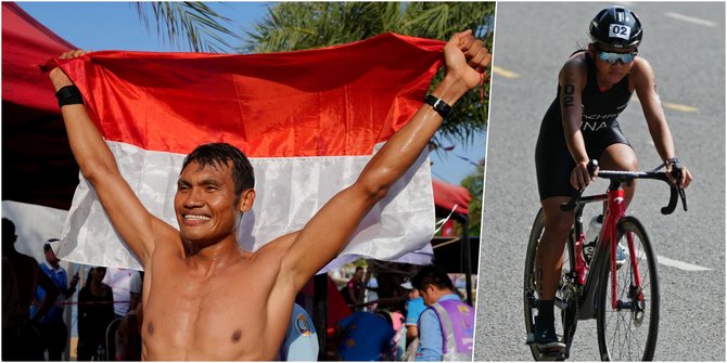 Kompak Atlet Triathlon Putra-Putri Indonesia Sumbang Perunggu di SEA Games 2023