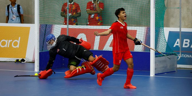 Tekuk Malaysia, Timnas Hoki Indoor Indonesia Cetak Sejarah Raih Emas di SEA Games