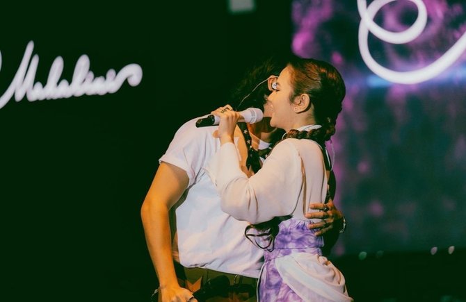 5 potret mesra mahalini dan rizky febian saat manggung jadi sorotan