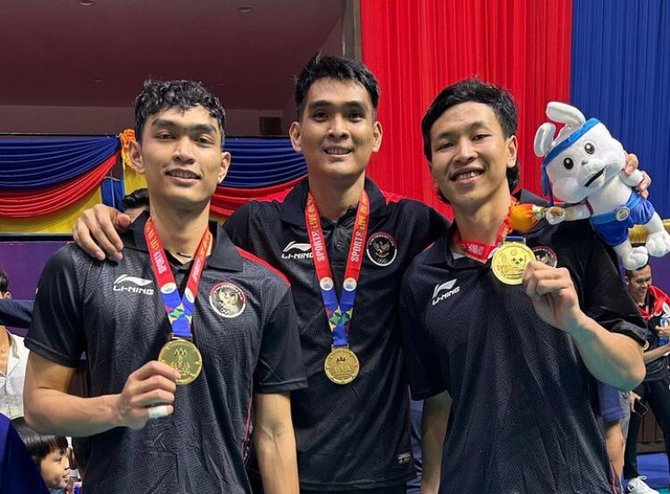 back to back emas sea games intip potret tim voli putra yang menang lawan tuan rumah