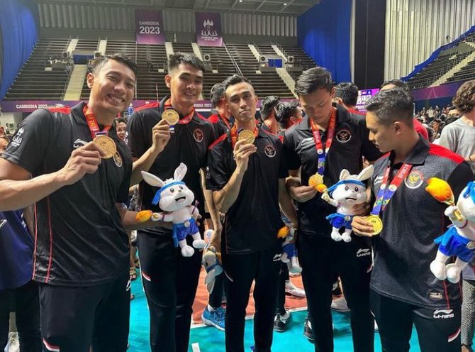 back to back emas sea games intip potret tim voli putra yang menang lawan tuan rumah