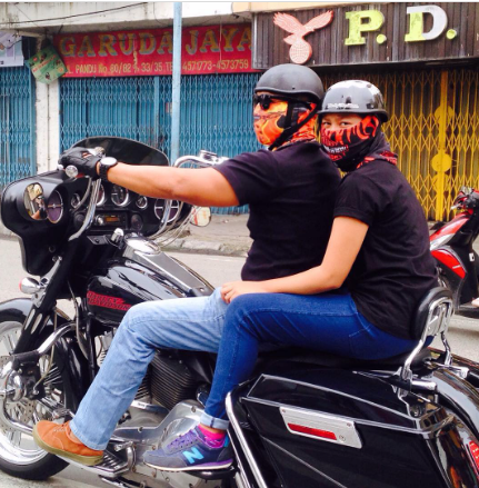 intip foto foto akbp achiruddin hasibuan kendarai moge