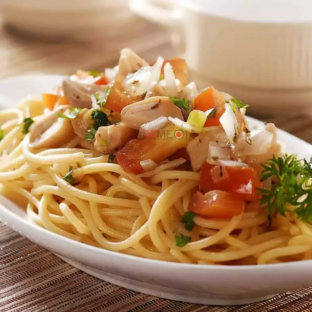 spaghetti saus jamur