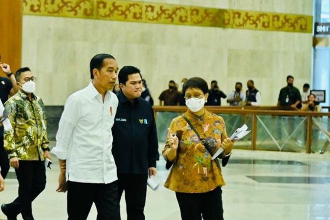 presiden tinjau kesiapan jcc gelar ktt asean 2023