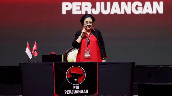 pidato megawati di hut pdip