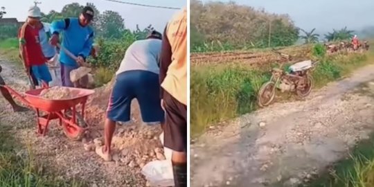 Warga Iuran Perbaiki Jalan Rusak, Komentar Bupati Bojonegoro Jadi Sorotan