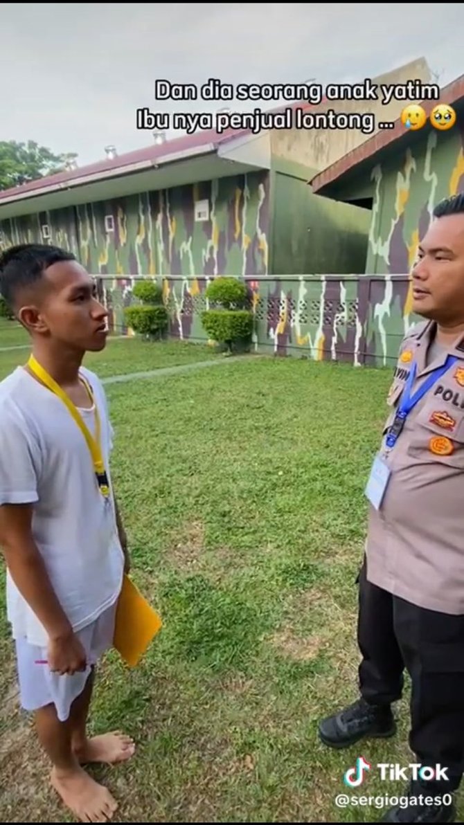 viral kisah remaja ikut tes polisi dengan kaus pinjaman yang lusuh ceritanya bikin haru