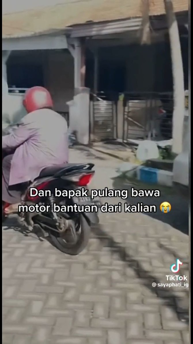 ingat kakek kurir yang viral kerja pakai motor butut kini dapat hadiah motor baru