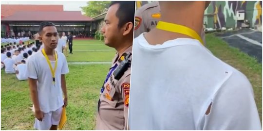 Tak Punya Baju Bagus, Pria Ini Daftar Polisi Pakai Kaus Rombeng Pinjam Teman