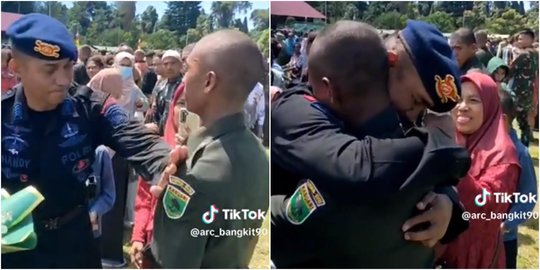 Kakak Brimob Hadiri Pelantikan Adik TNI, Lepas Pangkat Sebelum Tampar & Pukul Disorot