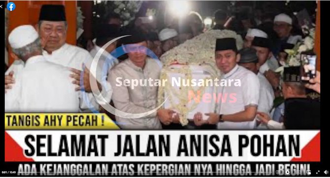 hoaks annisa pohan istri ketum demokrat meninggal dunia