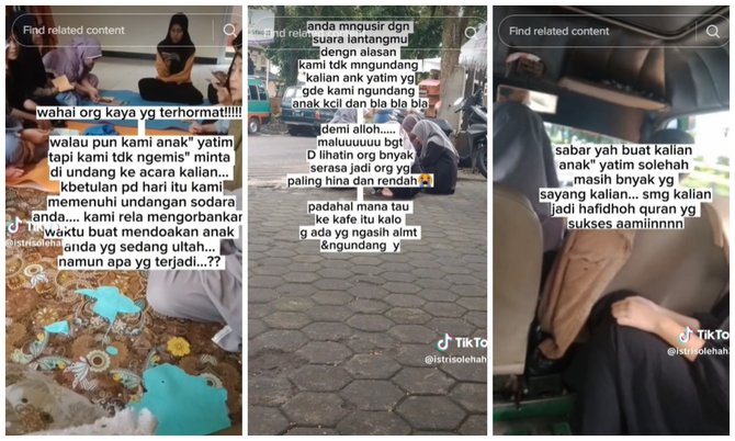 viral di medsos santri yatim di bandung tak diperbolehkan masuk saat hadiri ultah