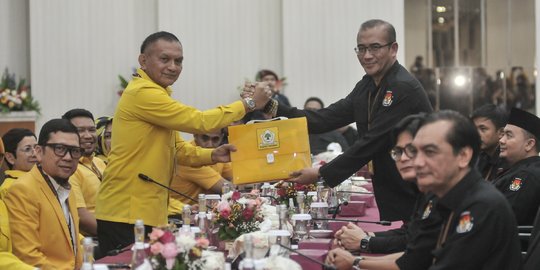 KPU Terima Berkas Pendaftaran 580 Bacaleg dari Partai Golkar