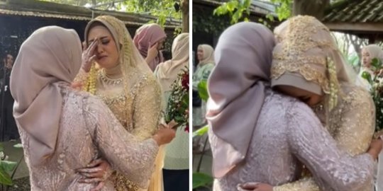 Momen Pengantin Batal Lempar Bunga Berujung Haru, Pilih Berikan Bunga pada Kakak