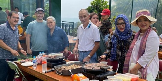 Kumpul Seru Keluarga Cendana Bakar-Bakar Daging, Mayangsari Absen jadi Sorotan