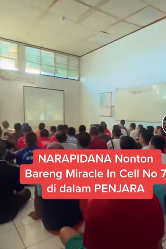 viral momen narapidana nonton bareng miracle in cell no 7 penuh haru