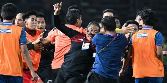 Momen Keributan Final SEA Games, Manajer Timnas Indonesia Dipukuli Staf Thailand