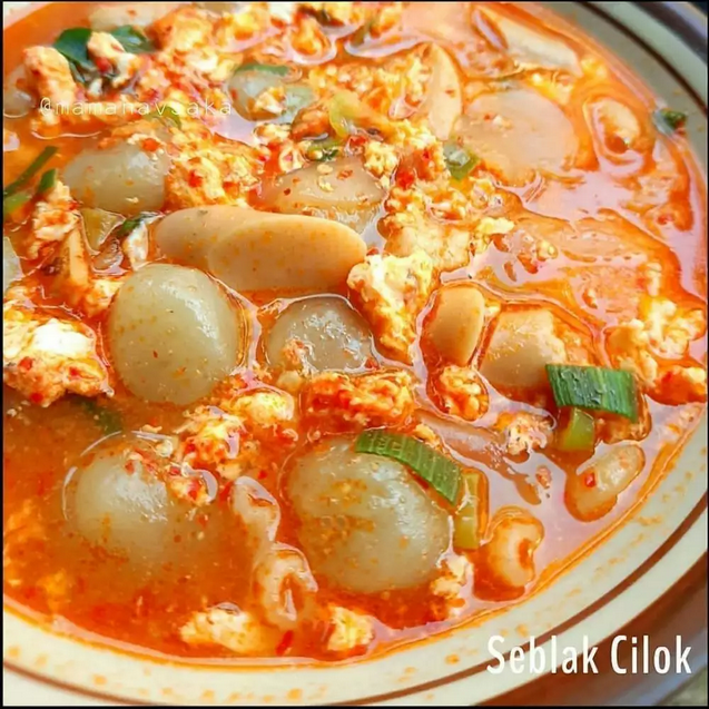 seblak kuah cilok