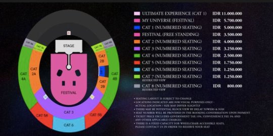 Berhasil dapat Tiket Rp 3 Juta Termasuk Beruntung, Posisi Terbaik Nonton Coldplay