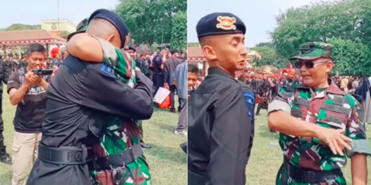 Anak Jadi Brimob Polri, Ayah TNI Datangi Pelantikan Lalu Beri Tamparan Bolak Balik