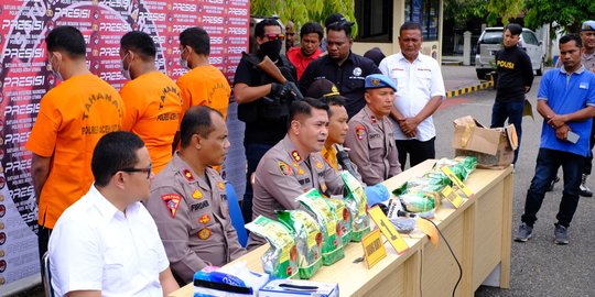 Polisi Gagalkan Peredaran 12 Kg Sabu di Aceh, Tiga Tersangka Diringkus