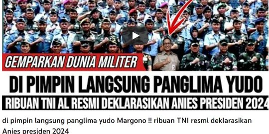 Pembuat Hoaks Panglima TNI Deklarasi Dukung Anies Terlacak, Bakal Diseret ke Hukum