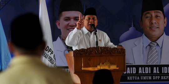 Prabowo Diteriaki 'Presiden' saat Hadiri Silaturahmi Remaja Masjid di Istiqlal