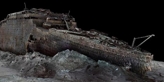 tenggelam 111 tahun lalu, begini wujud asli bangkai titanic di kedalaman 3.800 meter