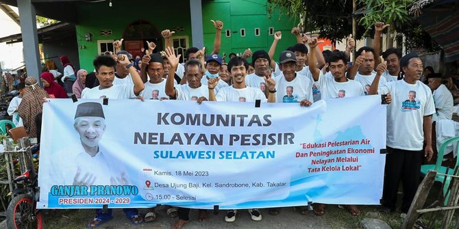 Relawan Ganjar Bikin Program Kelestarian Air Dan Kesejahteraan Pelaut Di Takalar 3261