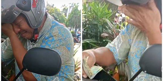 Dibentak Sang Anak saat Hadiri Wisuda, Bapak Ini Menangis Tersedu di Pinggir Jalan