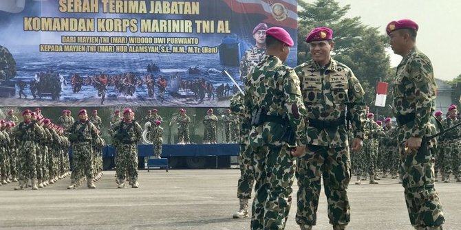 Mayjen Nur Alamsyah Resmi Jabat Komandan Korps Marinir, Ini Profilnya