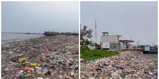Dibersihkan Pandawara Group, Begini Kondisi Sampah di Pantai Labuan Pandeglang