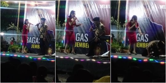 Sambut Penyanyi Dangdut, Kades Meninggal Dunia di Atas Panggung