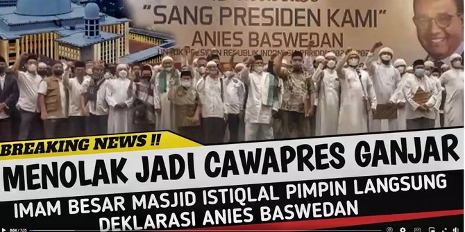 Video Sebut Nasaruddin Umar Tolak Cawapres Ganjar & Pilih Dukung Anies? Cek Faktanya