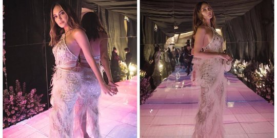 Cantik & Anggunnya Luna Maya Pakai Dress Backless Berbulu, Netizen Sampai Speechless