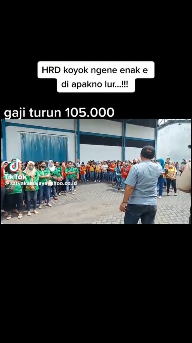 viral video hrd 039tantang039 pekerja keluar usai turunkan gaji warganet soroti ini