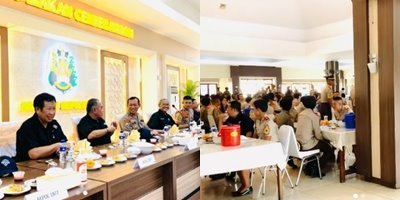 momen makan bersama taruna akpol pensiunan jenderal polri ingat 49 tahun lalu