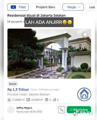 rumah super luas di scbd bak lapangan golfharga rp1 triliun bisa dicicil rp8 mbulan