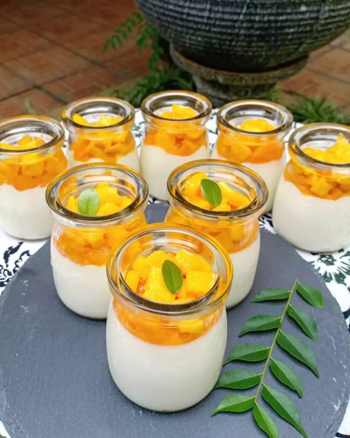 mangga panna cotta