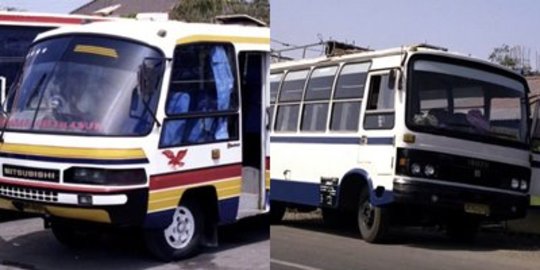 Penampakan Bus Jadul Era 90-an Beroperasi di Pulau Bali, Momennya Bikin Nostalgia