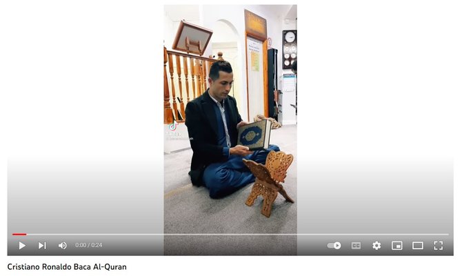 video cristiano ronaldo baca alquran viral di medsos ini faktanya