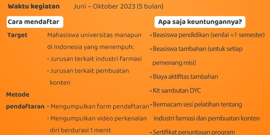 Daewoong Group Mencari Duta Mahasiswa nan Kreatif