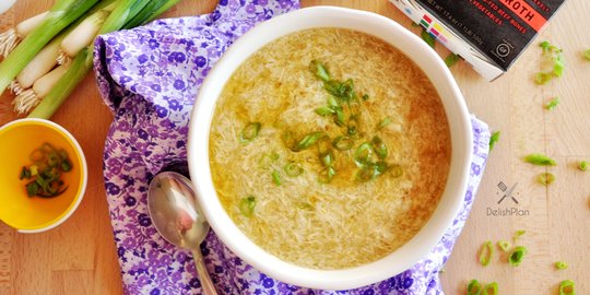 Resep Egg Drop Soup, Sup Telur Berserabut yang Praktis dan Bergizi untuk Sarapan