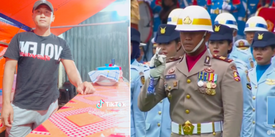 Perwira Polisi Jualan Pecel Ayam Ternyata Komandan Pasukan Upacara HUT RI di Istana
